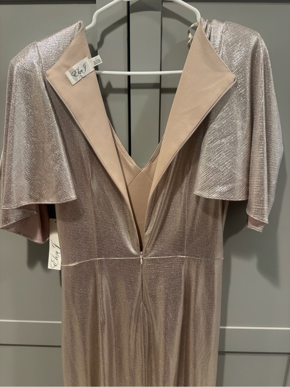 Shimmering Gold Evening Gown - Picture 9 of 10